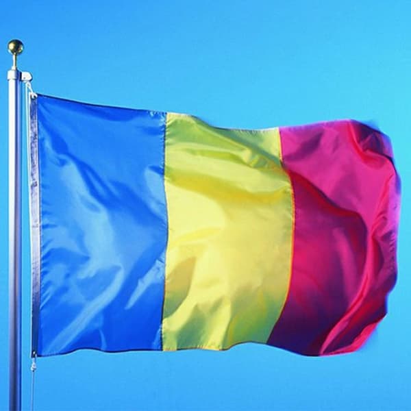 Romania Flagg 90x150 cm banner utendørs innendørs festdekorasjon Yellow