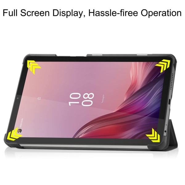 Til Lenovo Tab M9 Trifoldet Stativdæksel - Sort Black