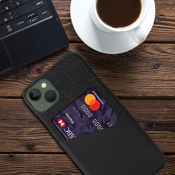 Kortinpidikkeen suojakotelo iPhone 15 Plus -suojukselle Black
