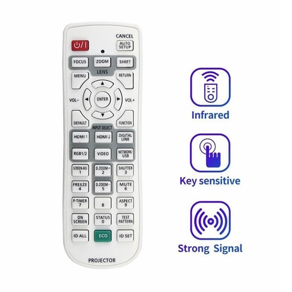 Fjernkontroll Erstatning N2QAYA000150 for Panasonic-projektor White
