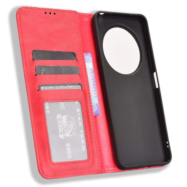 Xiaomi Redmi 14C Lompakkoteline Käännettävä Puhelinkotelo Red