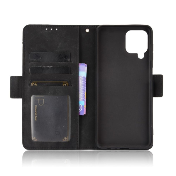 Wallet Stand Flip Phone Case for Samsung Galaxy A22 4G - Black Black