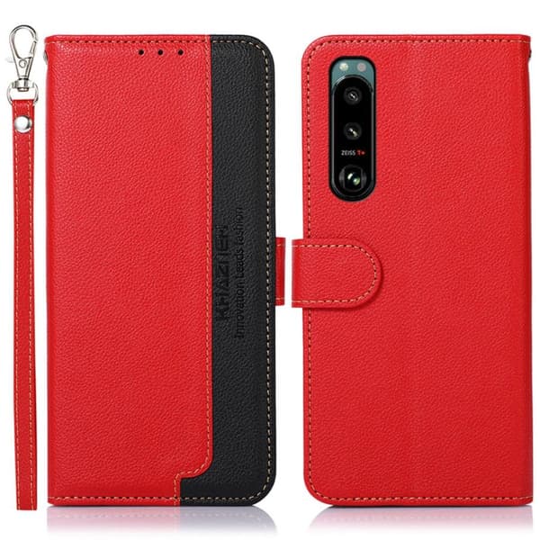 KHAZNEH Phone Kansi - Sony Xperia 5 III - Punainen Red