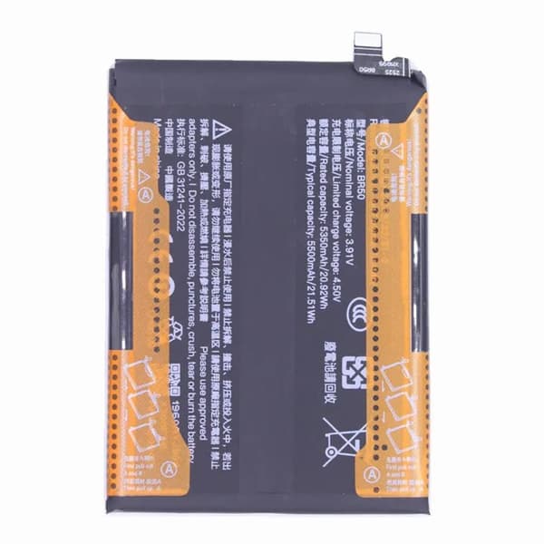 Batteri til Xiaomi Redmi Note 14 4G (163.25mm) 3.87V 5350mAh BR50 Black