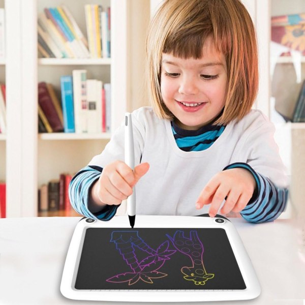LCD-skrivetablet 9 tommer digital elektronisk grafik tablet håndskriftbord White