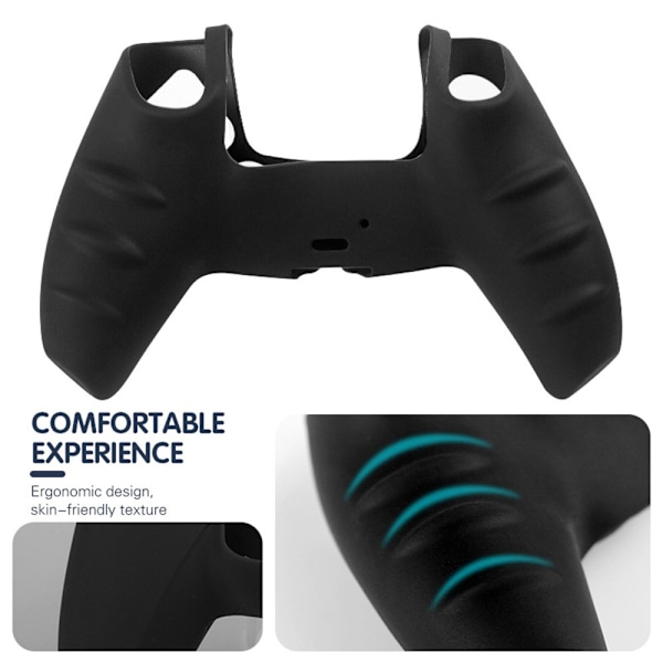Playstation 5 / PS5 Silikon Skin Cover Case Anti-Skli Beskyttelse - Blå Blue