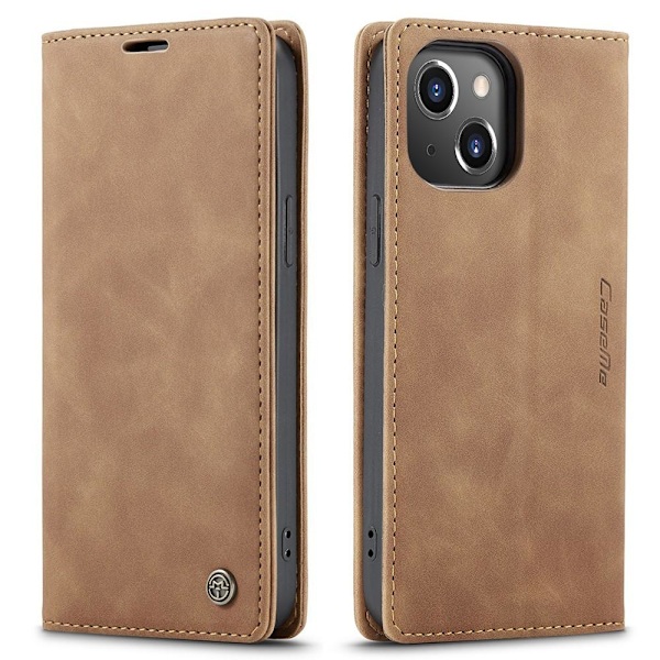 CASEME Retro Wallet Case for iPhone 13 Pro - Brown Brown