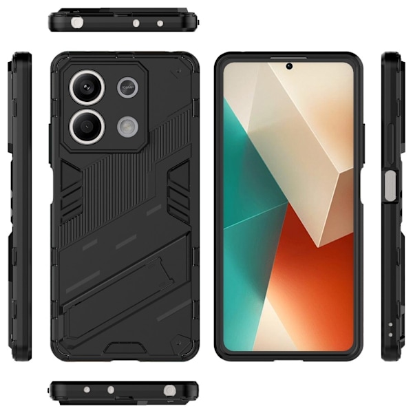 Deksel for Xiaomi Redmi Note 13 med stativ Transparent