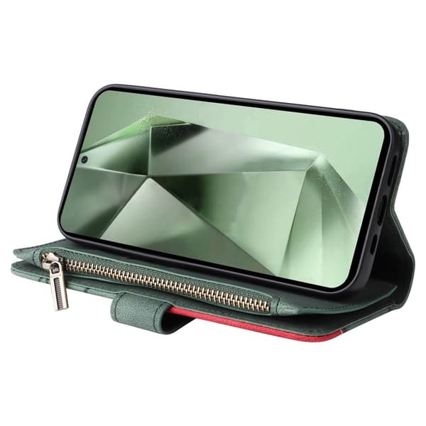 KT multifunktions - serie - 5 til Samsung Galaxy S24 FE telefonetui Green