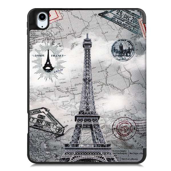 Til iPad Air 11 (2024) Etui Tre-fold Stativ Tablet Cover med Pen Holder - Tower Multicolor