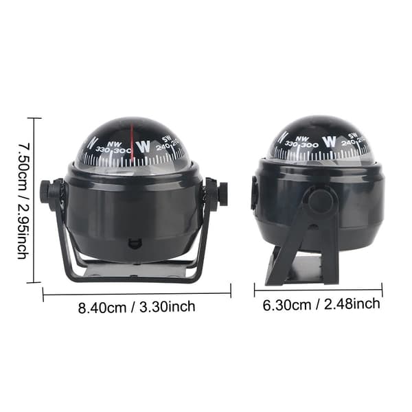 Navigointi Digitaalinen kompassi Yacht Veneen navigointikompassi Suuntakompassi Black one size