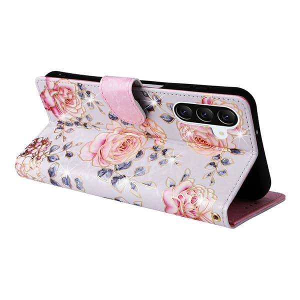 Till Samsung Galaxy A37 5G blomsterfodral Rosa