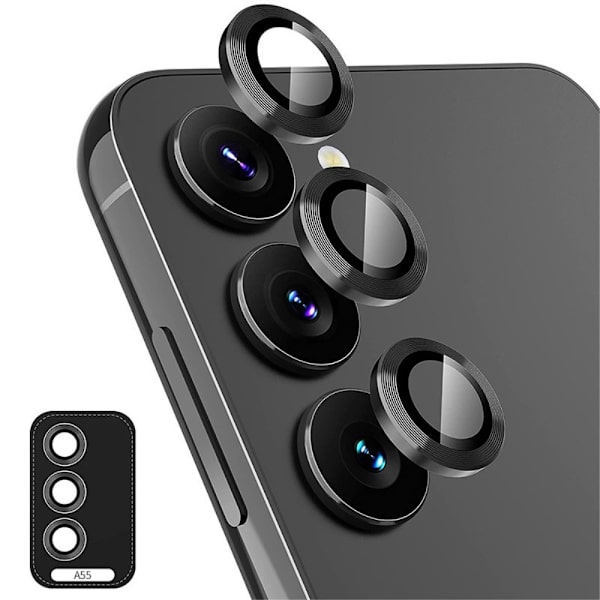 ENKAY Til Samsung Galaxy A55 5G Kamera Linse Beskytter Black