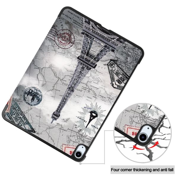 Etui for iPad Air 11 (2024) - Tri-fold Stativ Tablettdeksel - Tower Multicolor