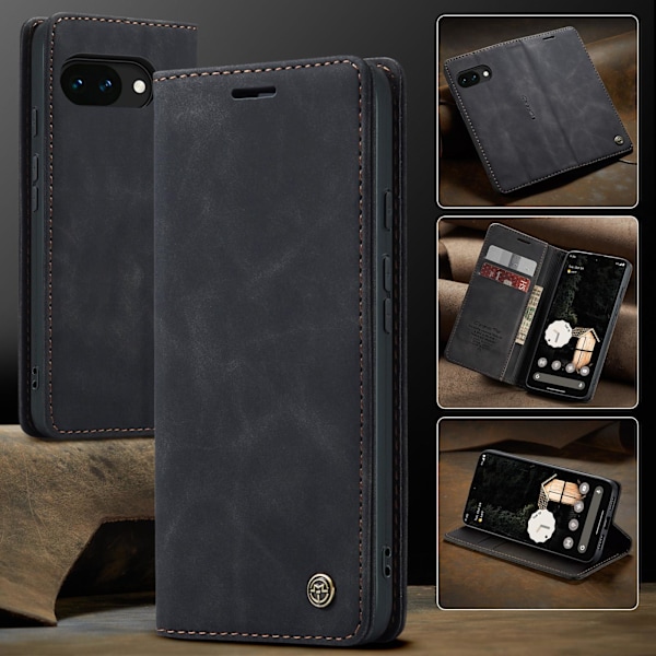 CASEME Google Pixel 10A Kotelo Teline Puhelinkotelo Black
