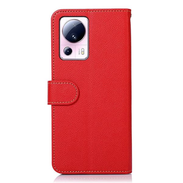 KHAZNEH Plånboksfodral till Xiaomi 13 Lite - Röd/Svart Röd