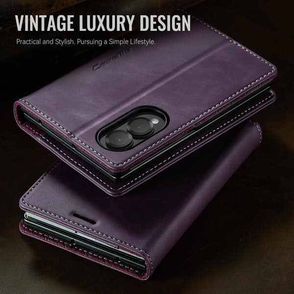 CASEME Telefonplånboksfodral till Samsung Galaxy Z Fold8 Lila