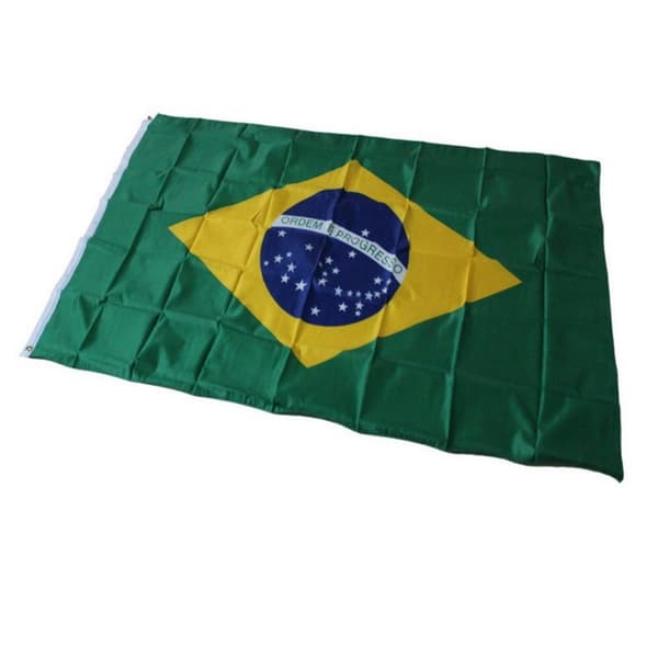 Brasil Flagg 90x150 cm banner utendørs innendørs festdekorasjon Green