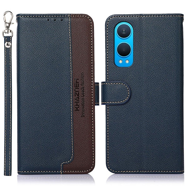 KHAZNEH OnePlus Nord CE4 Lite 5G Lompakkokotelo Nahkainen Flip Cover Blue