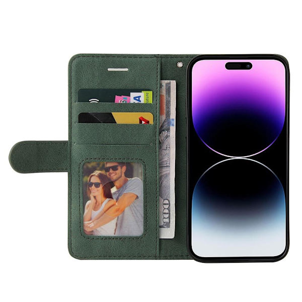 KT Plånboksfodral till iPhone 15 Pro Max - Grön Grön