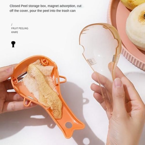 Multi-functional Fruit Peeler Stainless Steel Peelers Kitchen Tool White