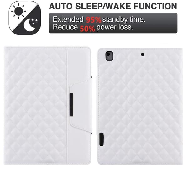 Til iPad 10.2 (2021)/(2020)/(2019) Broderigitter Tabletcover White
