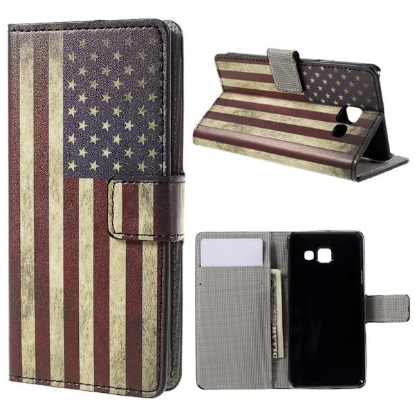 Samsung Galaxy A3 (2016) Lommebokveske - Retro US Flag Multicolor
