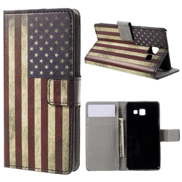 Samsung Galaxy A3 (2016) Plånboksfodral - Retro US Flag Multicolor