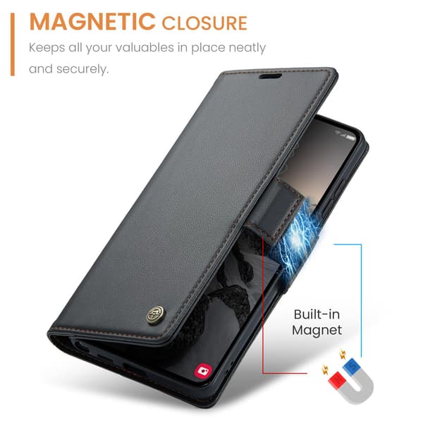 CASEME Retro Pung Taske til Samsung Galaxy S26 Ultra - Sort sort