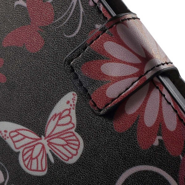 Microsoft Lumia 950 XL Plånboksfodral Butterflies Black