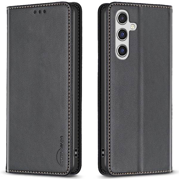 BINFEN COLOR Til Samsung Galaxy A16 Etui Kortholder Telefoncover - Sort Black