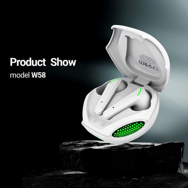 CELEBRAT Kobra Design Bluetooth In-Ear Hodetelefoner Stereo headset - hvit White