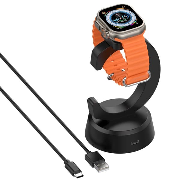 A Watch Ladestasjon til magnetisk ladestasjon Ladestasjon Black
