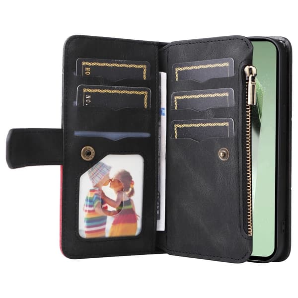 KT Multifunksjons Serie-5 Telefonveske for Samsung Galaxy S24 FE Black