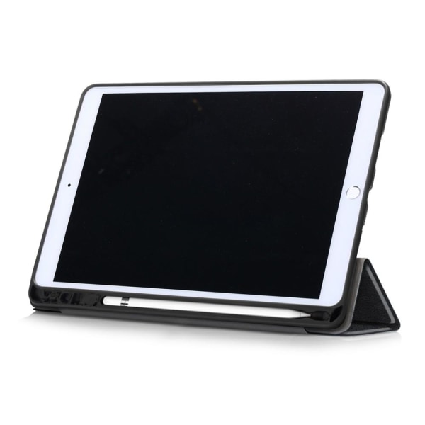 Trifoldet Stand Tablet-Taske til Apple iPad 10.2 2019/2020 /2021 - Sort Black