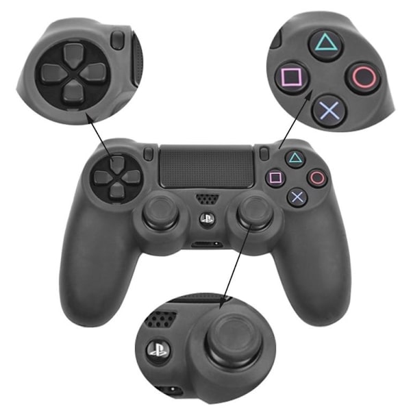 Playstation 4/PS4 Silikoncover Black Nr. 1