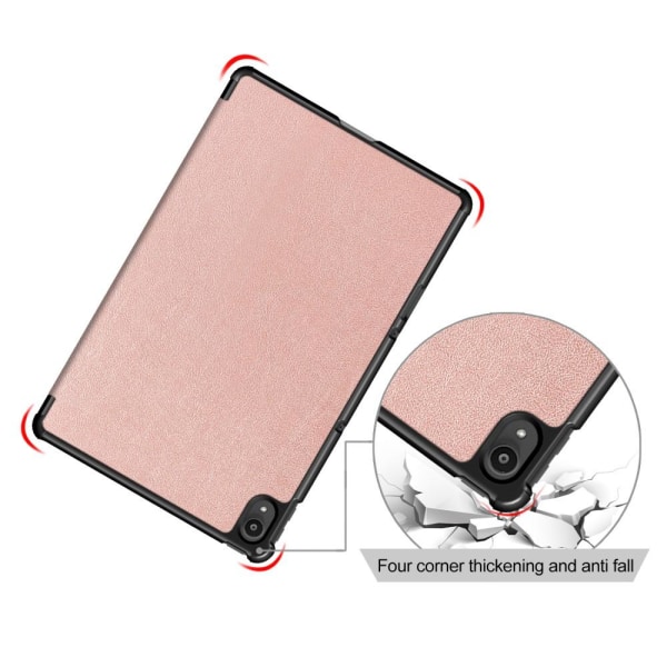 Tri-fold Fodral till Lenovo Tab P11 TB-J606F / P11 Plus - Rose G Guld