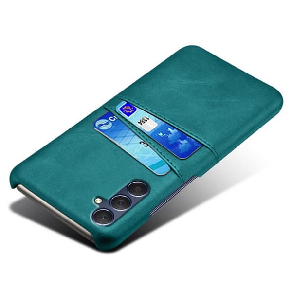 Samsung Galaxy A15 KSQ Hard Case med PU-Lærbelegg Green