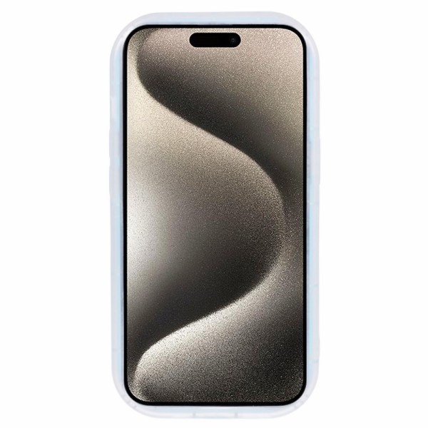 Til iPhone 15 Pro Cover Shell TPU 3D Hjerteform - Flerfarvet Multicolor