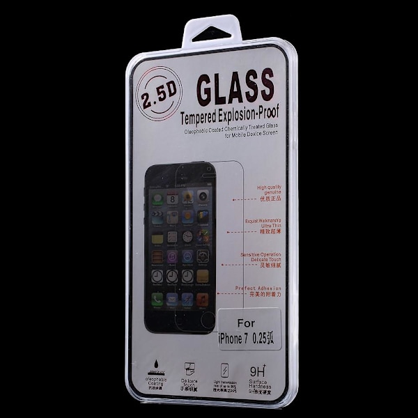 iPhone 6 & 7 & iPhone 8 / SE (2020) 4,7" Härdat glas 0,3mm Transparent