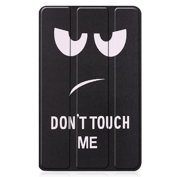 Kuvio Kolminkertainen jalustan kansi Lenovo Tab M7 - Don't Touch Me Black
