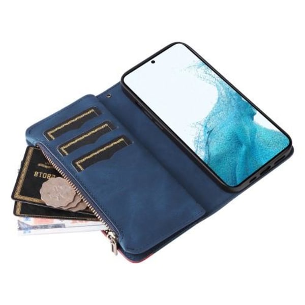 KT multifunktions-serie-5 til Samsung Galaxy S23 Plus telefonetui Blue