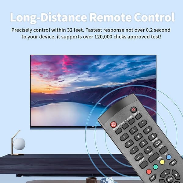 Fjernkontroll utskiftning for RM-C3195 for JVC TV Black