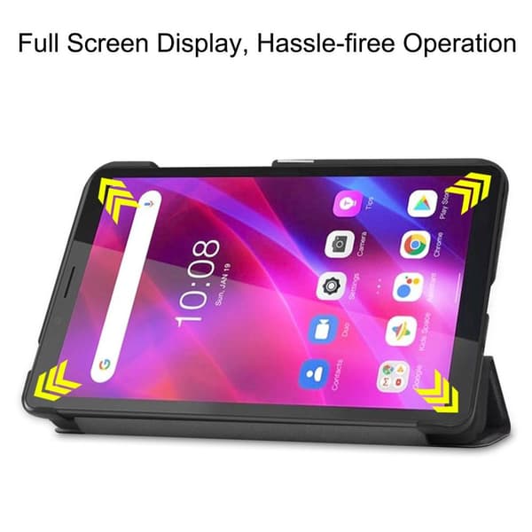 Tri - fold Fodral till Lenovo Tab M7 (3rd Gen) - Don't Touch Me Svart