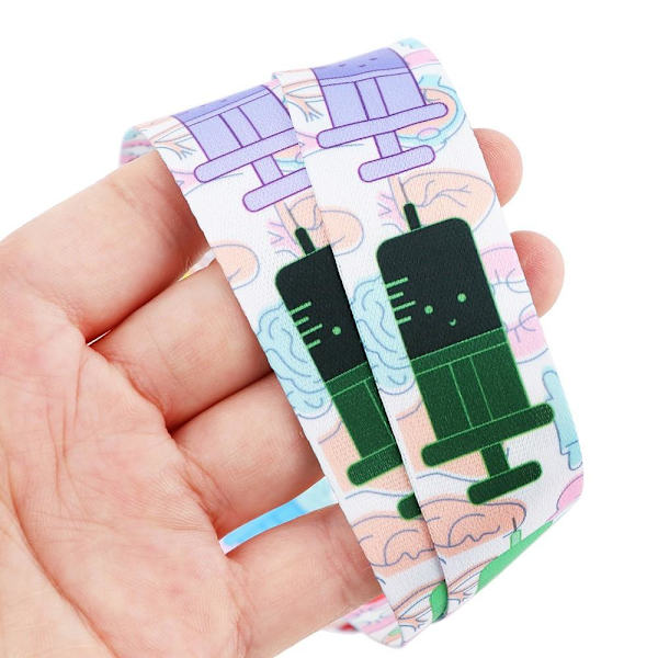 Nøkkelbånd Halsrem Anti-drop Lanyard for mobiltelefonnøkler Multicolor