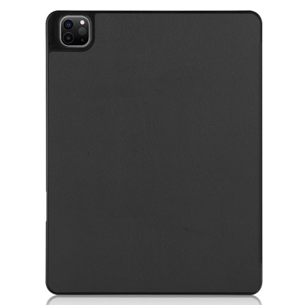 iPad 12.9" Pro 2021 Trifoldet Stand Tabletetui Cover - Sort Black