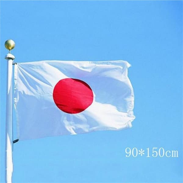 japansk Flagg 90x150 cm banner utendørs innendørs festdekorasjon Red