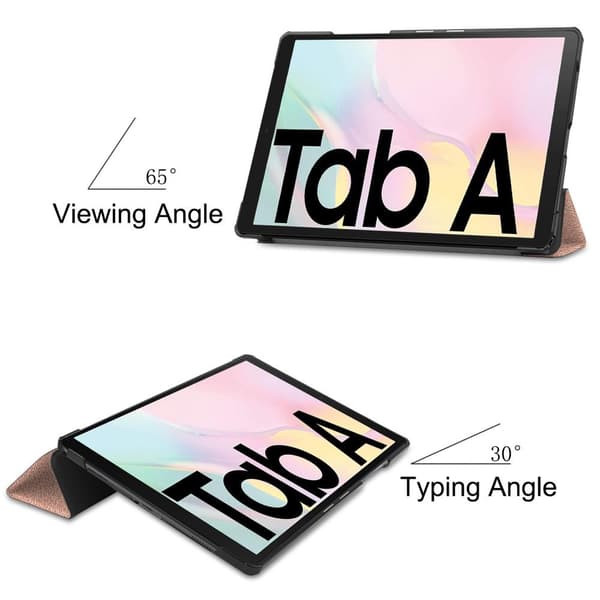 Tri - fold Stand Suojakuori - Samsung Galaxy Tab A7 10.4" Gold