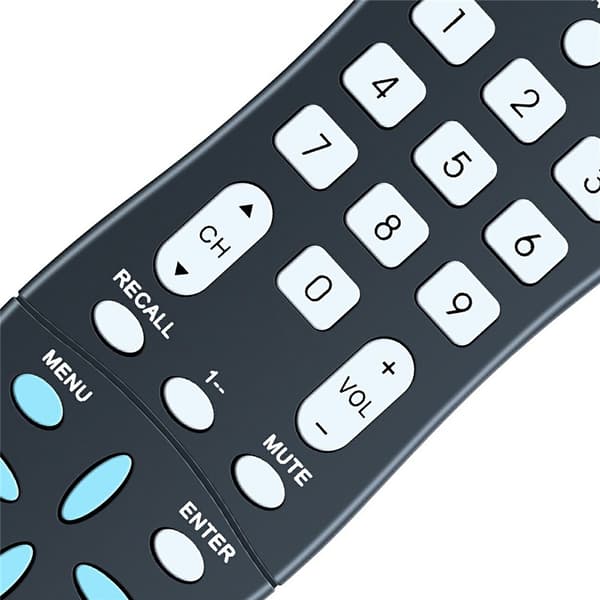 Fjärrkontroll Ersättning för GXCC För Sanyo TV Svart