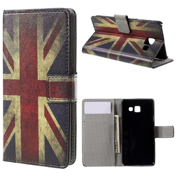 Samsung Galaxy A3 (2016) Lommebok-deksel - Retro britisk flagg Black